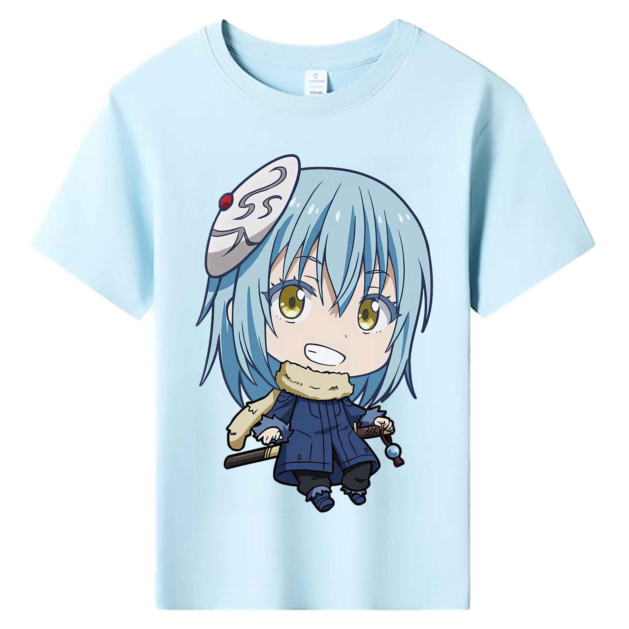 （画像用） 転スラ Regarding Reincarnated to Slime 綿100％キッズTシャツ（フロントプリント）